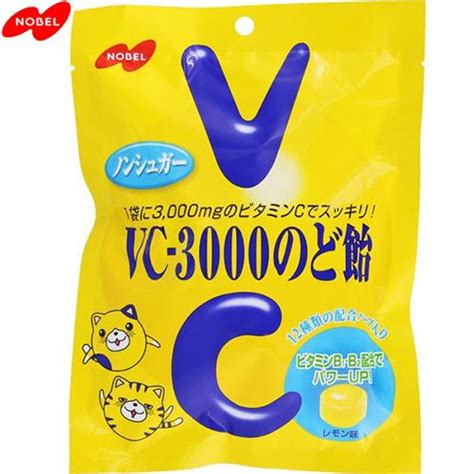 Vc3000 のど飴 レモン味 90g×6袋 ＊ノーベル製菓 4902124025159 6スターモール 通販 Yahooショッピング