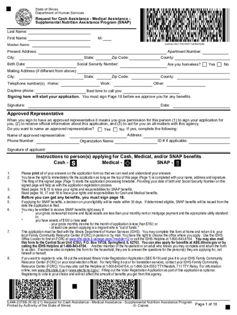 Il Dhs Form Il444 2378b 2021 2022 Fill And Sign Printable Template