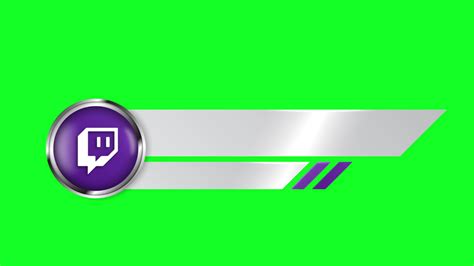 Animated Twitch Lower Third Banner Green Screen Free Video 10926977 Stock Video At Vecteezy