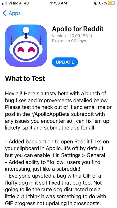 Apollo For Reddit Testflight Beta11099 Rapolloapp