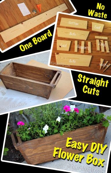 This planter box is modernly wooden, big, and makes any front porch or deck pop with beauty! Easy-DIY-Flower-Box-from-One-Board.jpg
