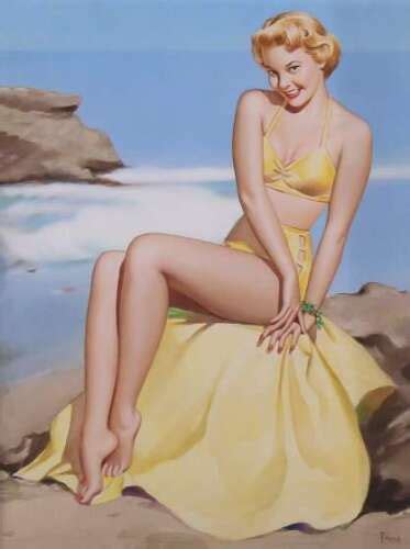 1947 Pin Up Girl Painting On Auction Block The Royal Gazette