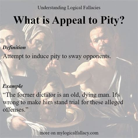 What Is Appeal To Pity Logical Fallacies Fallacy Examples Logic