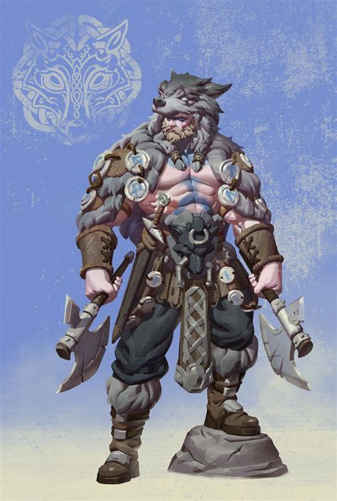 Artstation Wolf Tribe Viking Seungho Lee Viking Character Viking