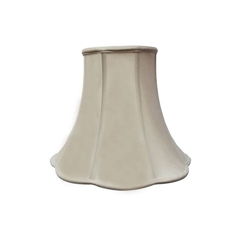 Royal Designs 16 Bottom Scalloped Bell Lamp Shade In Beige 8 X 16 X