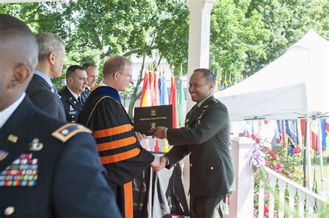 Student Receiving Diplomas 268 Seminar 17 Us Army War College