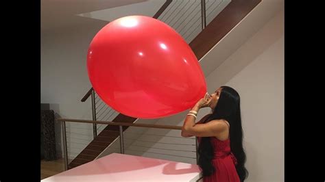 Giant Red Balloon 🎈 My Biggest Balloon Ever Youtube