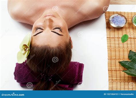 Spa Body Massage Treatment And Skin Careportrait Of Young Beautiful