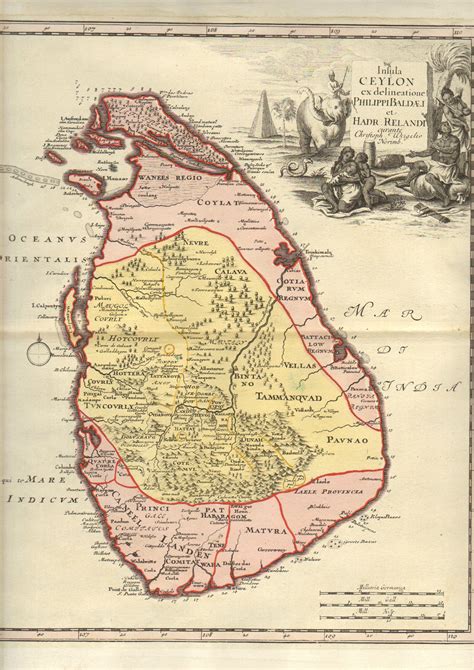 1751 Map Of Dutch Ceylon With Forts Battlemaps Us