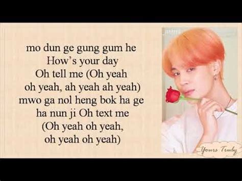 Boy in luv revolves around a guy trying to be with a girl. BTS- Boy With Luv (Lyrics) - YouTube