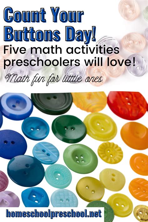 5 Fun Ways To Celebrate Count Your Buttons Day In 2020 Math