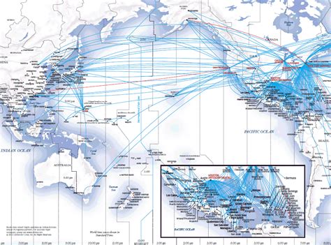 United Airlines Route Map Asia Pacific
