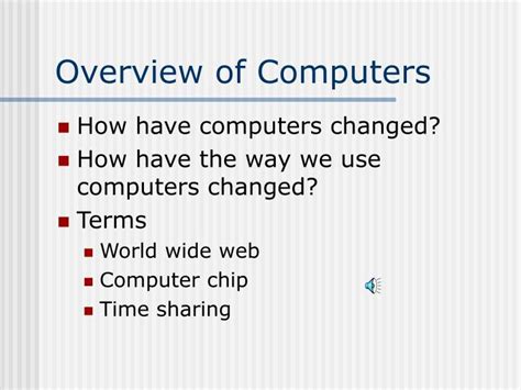 Ppt Overview Of Computers Powerpoint Presentation Free Download Id