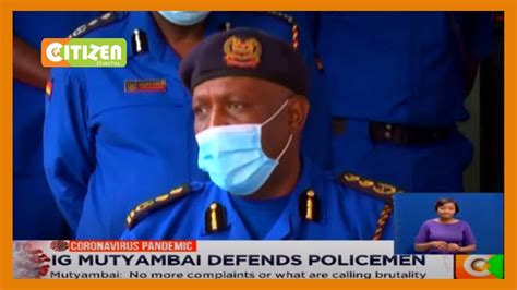 ig mutyambai denies reports of increased police misconduct youtube