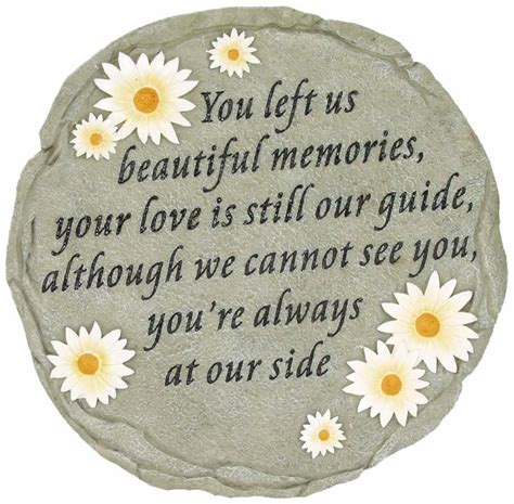 Sympathy Stone Beautiful Memories Memorial Quotes For Mom Memories