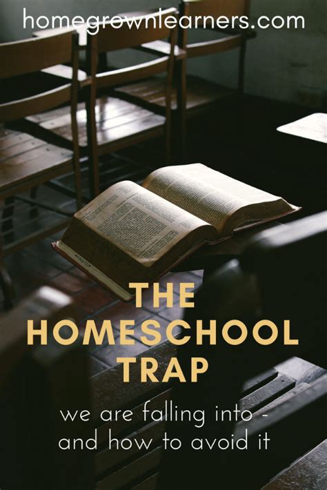 The Homeschool Trap And How Were Falling Into It — Homegrown Learners