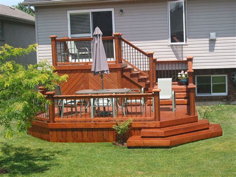 This 2 Tiered Deck Is Great For Entertaining Or Just Enjoying Your Own