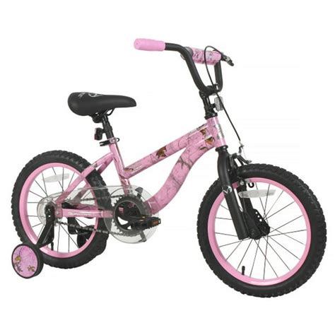 Dynacraft 16 Inch Girls Pink Realtree Bike With Camo Dipped Frame