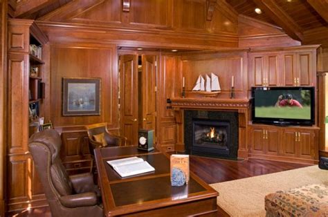 Wood Paneling Adds Elegance And Warmth To Your Home Office