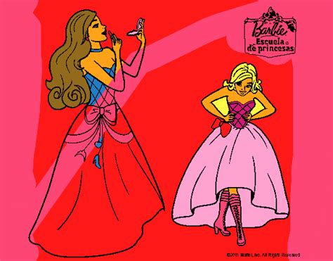 Dibujo De Barbie En Clase De Protocolo Pintado Por Rocionayla En Dibujos Net El D A A