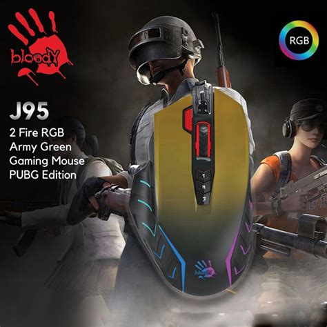 Bloody J95 Rgb Animation Gaming Mouse Pubg Limited Edition Price In