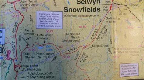 Selwyn Snowfields Map Map Created By Murray Valley Bushwalkers Flickr