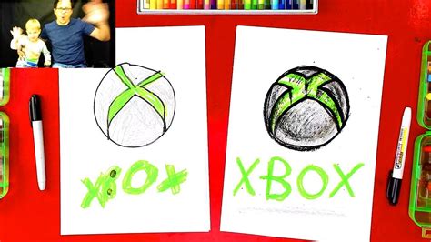 How To Draw Cool Xbox Logo Youtube
