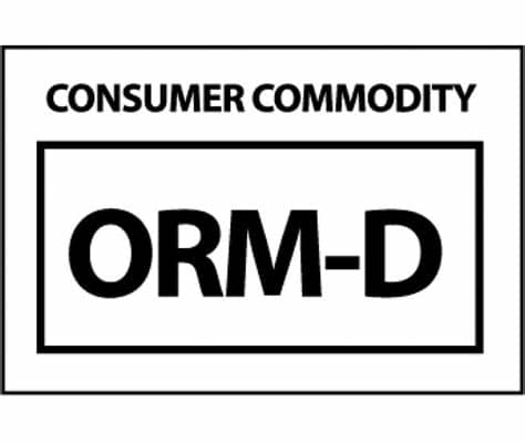 Just print it on sticker paper and affix it to your box! Hazmat Consumer Commodity Orm D Shipping Label - Aris ...