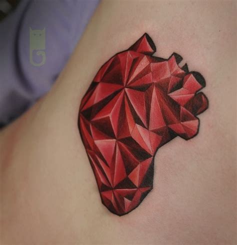 10 Beautiful Geometric Heart Tattoos Tattoodo