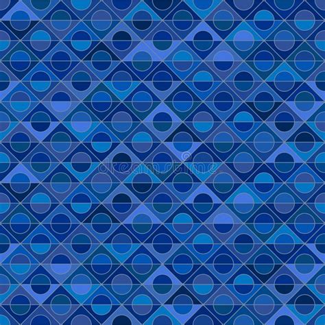 Motley Seamless Pattern Blue Background Vector Template Stock Vector