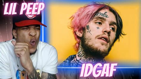 First Time Hearing Lil Peep Idgaf Reaction Youtube