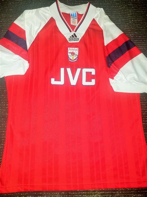 Arsenal Adidas Jvc 1992 1993 1994 Jersey Shirt L Foreversoccerjerseys