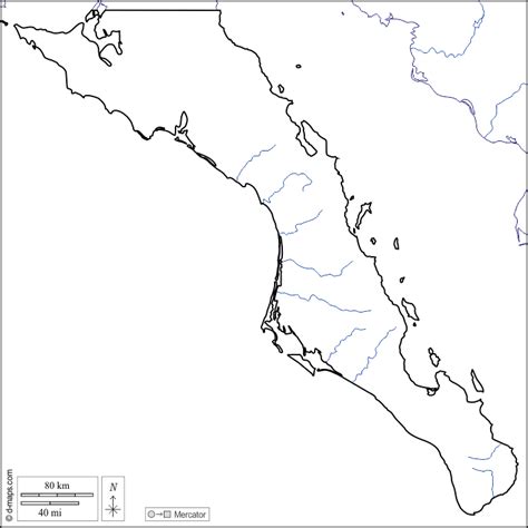 Mapa Para Imprimir De Baja California Mapa Mudo De Baja California Images