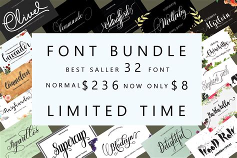 Font Bundles Colection 2018 Calligraphy Fonts Typography Fonts Script