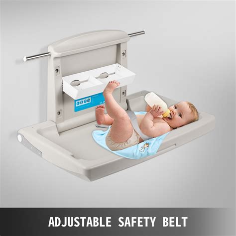 Baby Changing Station Wall Mounted Diaper Changing Table Horizontal