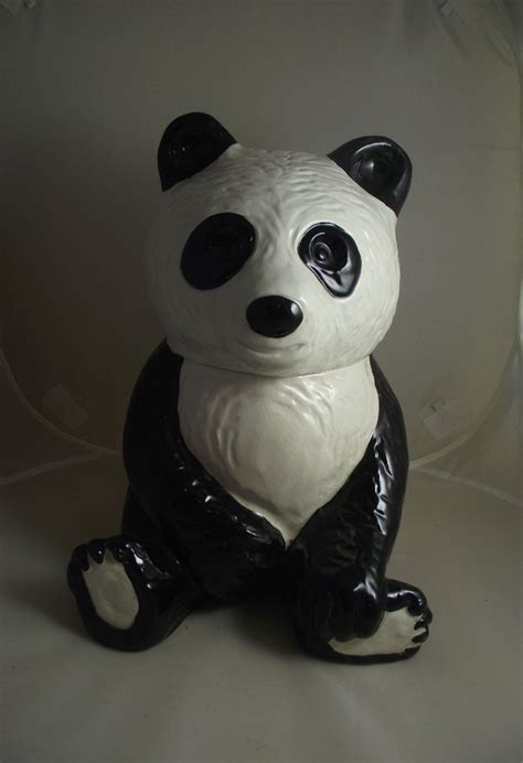 Vintage Panda Bear Cookie Jar Bear Cookies Panda Bear Cookie Jars