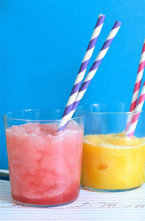 Welcome a world of smiles with easy recipes for kids. Kid-Made Recipe: Fruit Juice Slushies | Homemade slushies ...