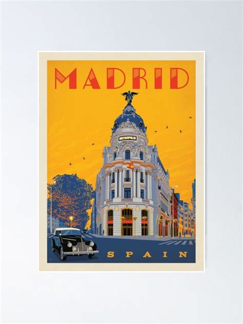 Madrid Spain Poster For Sale By Voiceandvision Redbubble