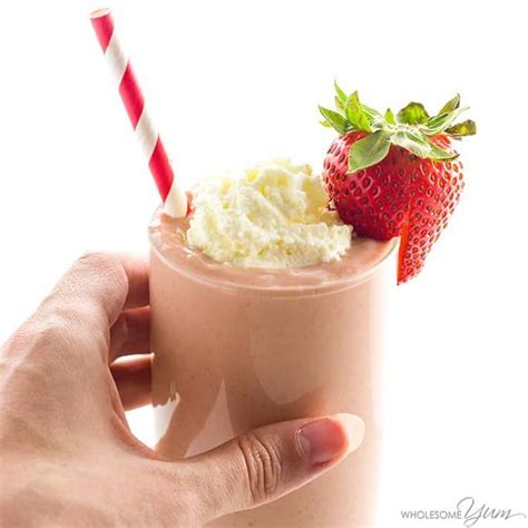 A refreshing smoothie made with homemade almond milk and fresh frozen banana, another way to enjoy the goodness of almond milk! Strawberry Avocado Keto Smoothie Recipe with Almond Milk Breakfast Smoothie Recipes, Protien ...