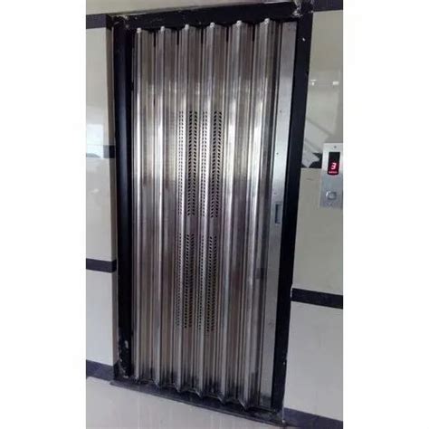 Side Opening Silver Ms Imperforated Elevator Door Telescopic At Rs 6000 In Surat