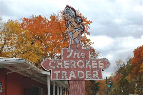 North Carolina Cherokee Cherokee Trader The Sign Was Ins Flickr