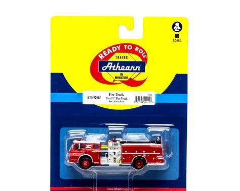 Athearn Ho Rtr Ford C Fire Truck Redwht Ath92015 Toys And Hobbies
