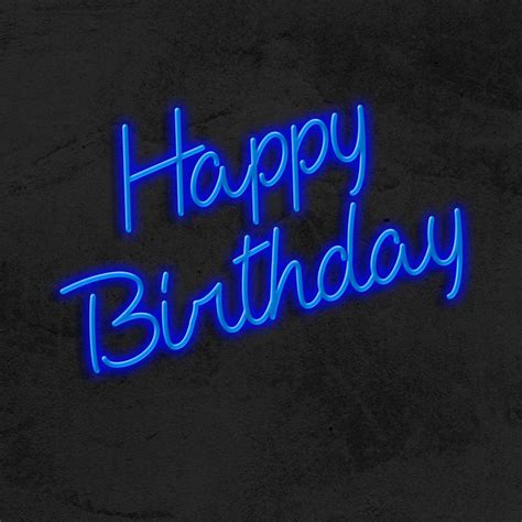 Happy Birthday Led Neon Sign Free Shipping Mk Neon