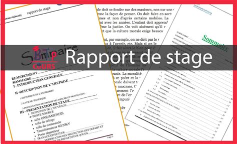 10 Exemple De Rapport De Stage And Mémoire De Fin Détude Cours Btp