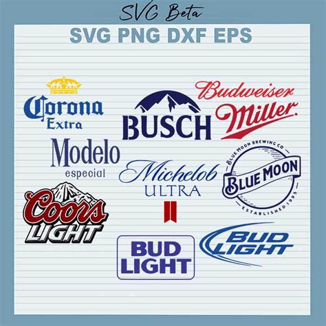 Beer Brand Logo Bundle SVG Beer Logo SVG Beer Bundle SVG Bundle