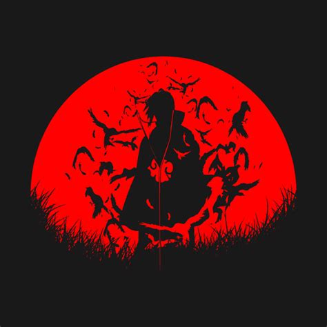 Red Moon Itachi Naruto T Shirt Teepublic