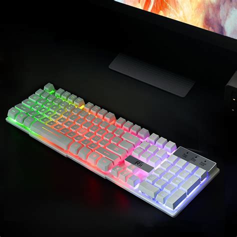 Light Up Wired Color Led Large Backlit Gaming Keyboard Mechanical Smart