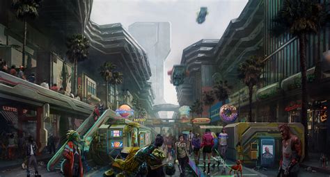The Latest Cyberpunk 2077 Concept Art Shows Gang Controlled Heywood