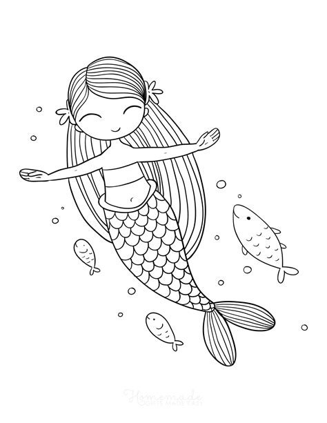 Baby Mermaid Coloring Pages Home Design Ideas