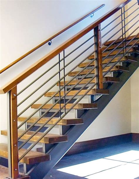 Maybe you would like to learn more about one of these? RAILING DESIGN- METAL AND WOOD COMBO RAILING DESIGN Wood Posts | Railing design, Stairs design ...